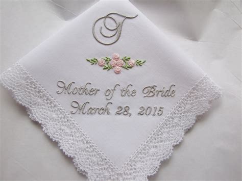 Custom Embroidered Wedding Handkerchief Etsy