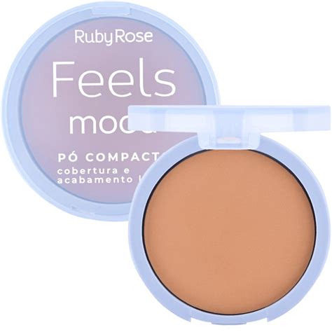 Pó Compacto Feels Mood Ruby Rose HB 855M Box atacado Virtual Make