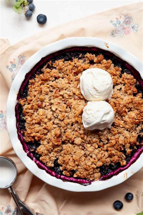 Gluten Free Blueberry Crisp Healthful Blondie