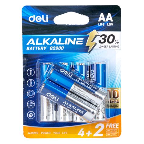 Deli Alkaline Battery Aa Lr Pcs Blue Value Co South Africa