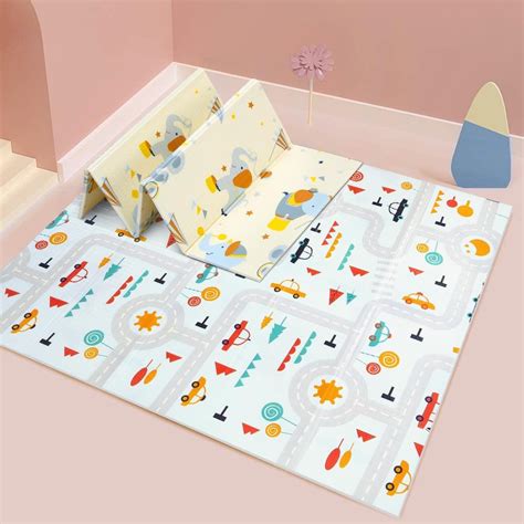 Awoeorsty Tapis De Jeu Pour Enfant Bebe X X Cm Tapis De Sol En