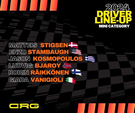 Crg Presenta La Driver Line Up Per Il Kart News