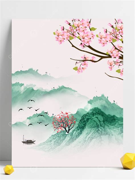 Elegant Classical Style Chinese Style Ink Background Simple Chinese