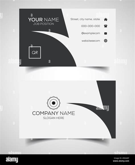 Double Sided Creative And Modern Business Card Template Vector