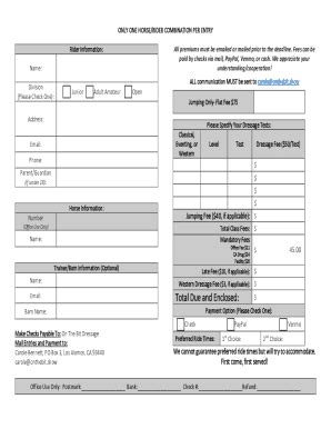 Fillable Online Dressage Classical Eventing Western Fax Email Print