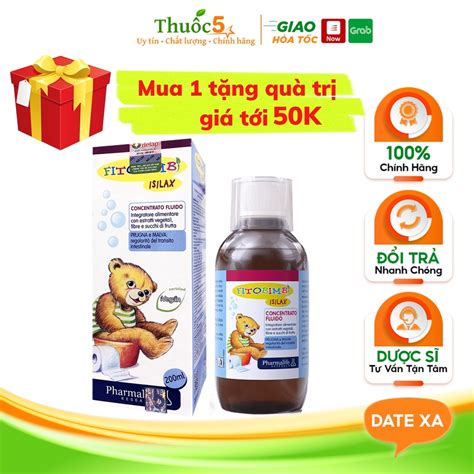 Siro Uống Fitobimbi Isilax men chất Xơ Giúp Nhuận Tràng Ngăn Ngừa Táo