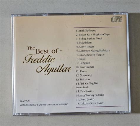Freddie Aguilar 16 Greatest Hitsminamahal Kita Best Of Freddie