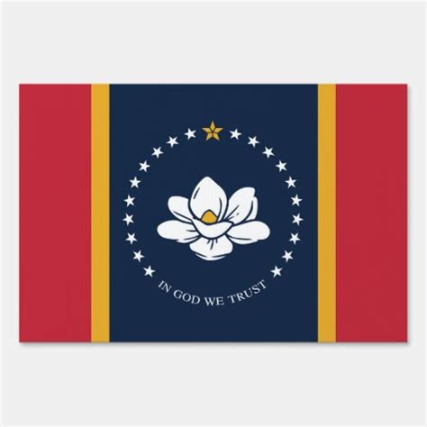 Mississippi Flag 2020 New Sign | Zazzle