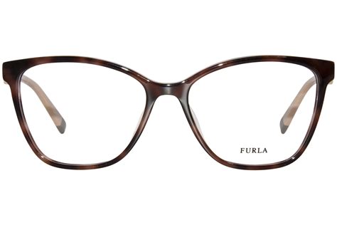 Furla Vfu352 096n Eyeglasses Women S Tortoise Full Rim Cat Eye 55 16 135