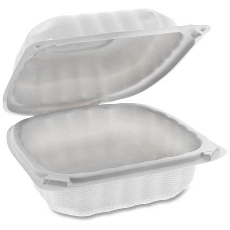 Pactiv Plastic 1 Compartments Disposable Carry Out Food Container
