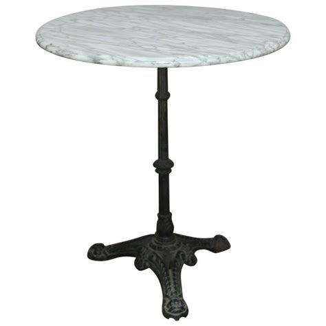 French Parisian Marble Top Bistro Table For Sale At Stdibs