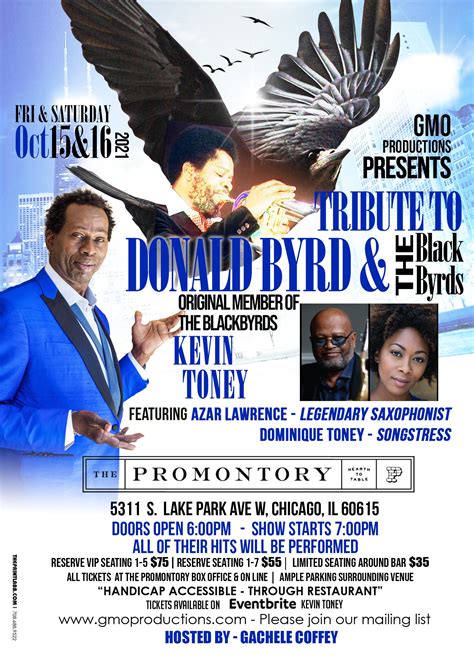 Tribute To Donald Byrd Featuring: Kevin Toney, Azar Lawrence, and