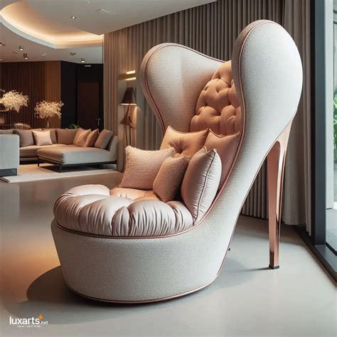 High Heel Shaped Chair Step Into Glamour With Chic Seating Luxarts