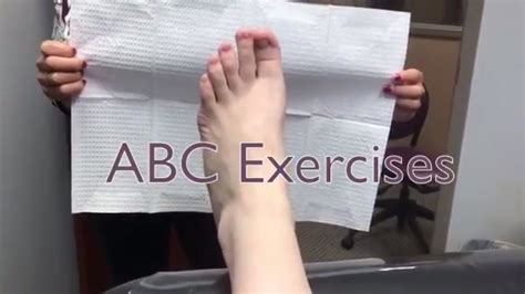 Abc Exercises To Strengthen Ankles Youtube