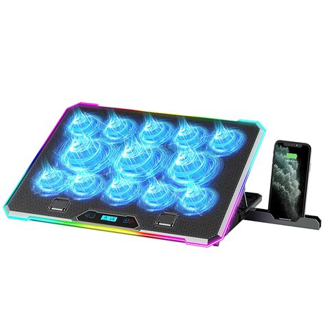 KYOLLY RGB Laptop Cooling Pad Gaming Laptop Cooler, Laptop Fan Cooling ...