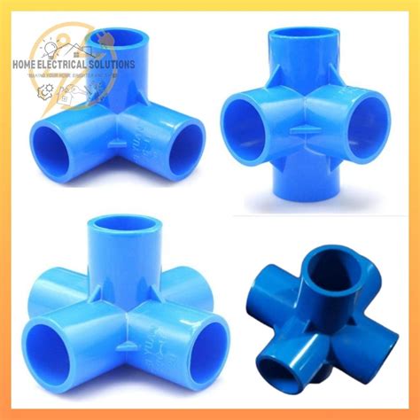 Pvc Blue Fittings Ball Valve 3 Way Tee 4 Way Tee 5 Way Tee 6 Way Tee