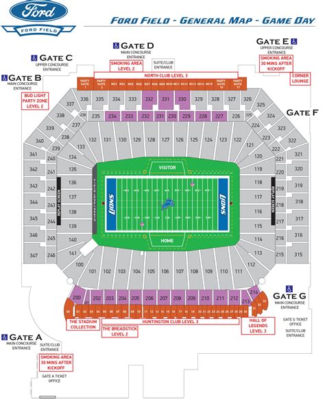 Ford Field Seating Chart Eras Tour