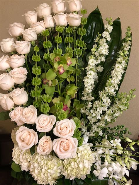 Cherishing White Rose Arrangement Casablanca Flowers