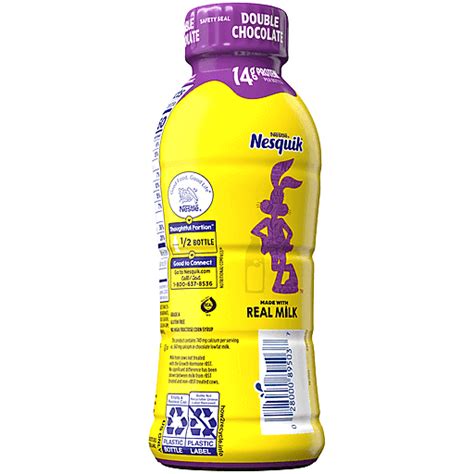 Nesquik Double Chocolate Lowfat Milk 14 Fl Oz Chocolate Flavored