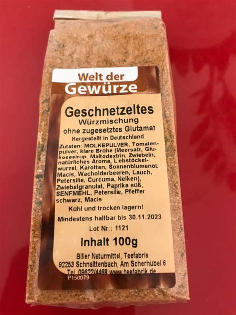 Geschnetzeltes Kern S Gew Rze Tee