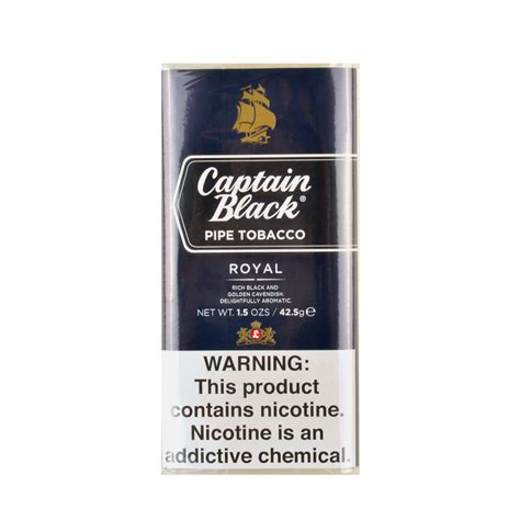 Captain Black Royal Pipe Tobacco 5 Pockets Of 15 Oz Tobacco Stock