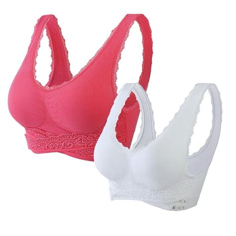 Socisucc Push Up Bra 2pc Ladies Traceless Comfortable No Steel Ring