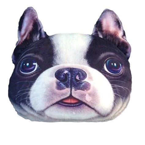 Boston Terrier Dog Pillow Plush Pillow Cat Pillow Soft Cuddly 3d