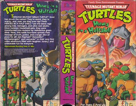 The First Tmnt Vhs Heroes In A Halfshell Tmnt