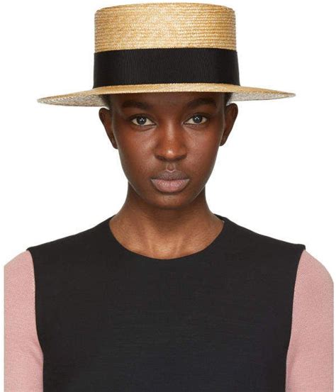 Prada Tan Straw Venetian Fedora Fedora Prada Tan