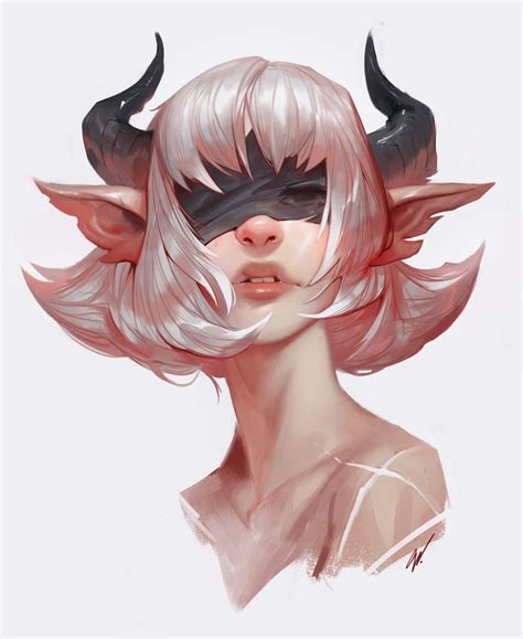 Anime Demon Horns Drawing