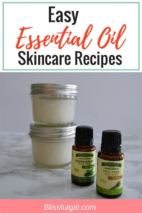 Easy Essential Oil Skincare Recipes Blissful Gal Skin Care Recipes