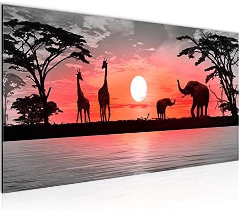 Runa Art Wandbild Afrika Erdmännchen 1 Teilig Modern Bild auf Vlies