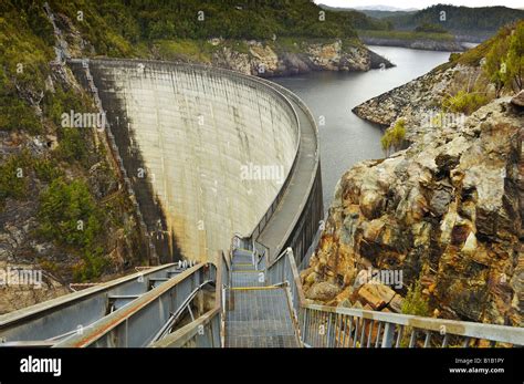 The Gordon Dam Tasmania Australia Stock Photo Alamy