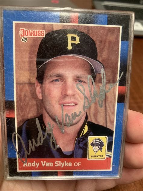 Donruss Andy Van Slyke Pittsburgh Pirates Autographed Ebay