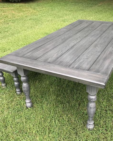 Gray Farmhouse Table General Finishes Design Center