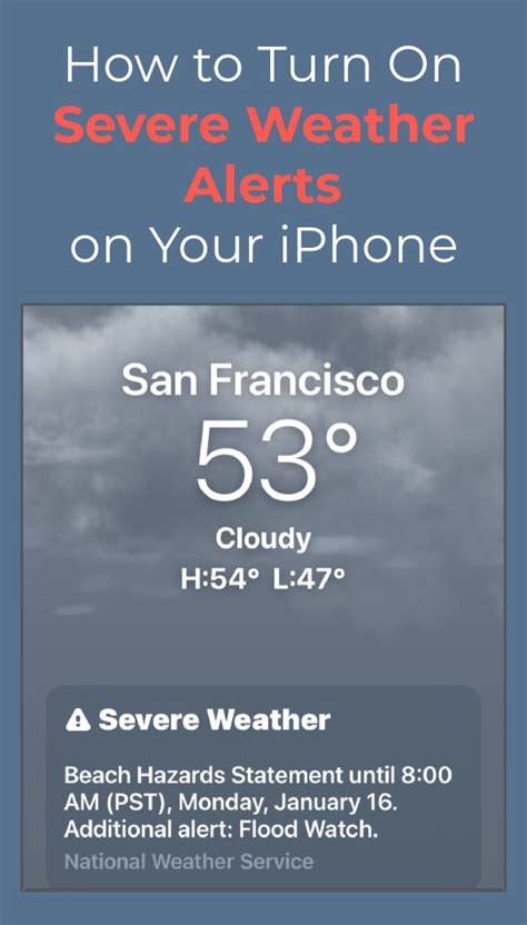 How To Turn On Severe Weather Alerts On Your Iphone The Wonder Of Tech