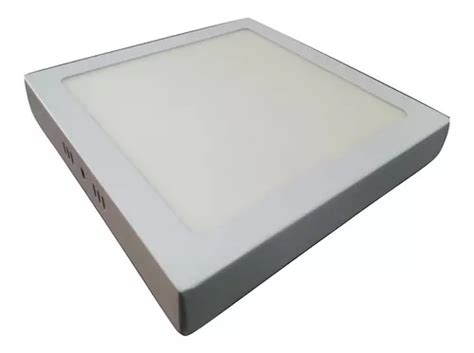 Plafon Led Panel 18w Luz Fria Aplicar Cuadrado 21cm Ja