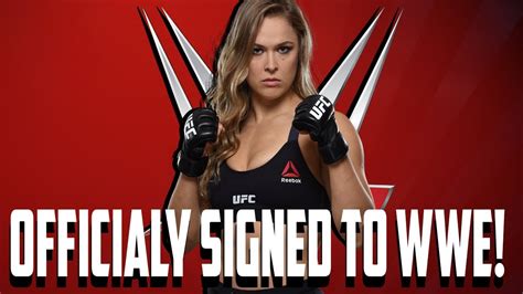 Ronda Rousey Officially Signed To WWE YouTube