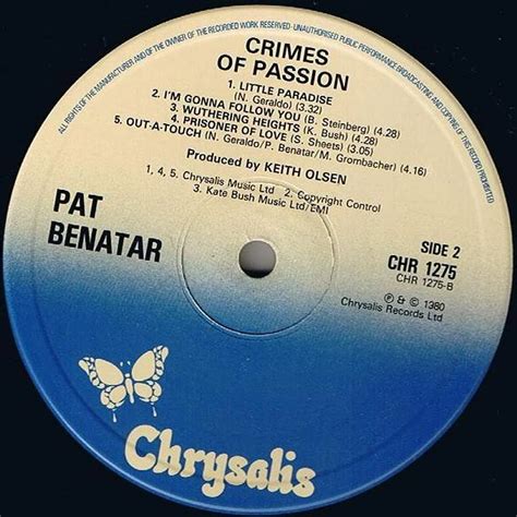 Pat Benatar Crimes Of Passion Vinyl Lp 1980 Uk Original Hhv