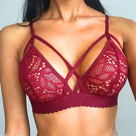 Sexy Bralette Brasier Detalle Tiras Busto Encaje S 32 00 En Mercado Libre