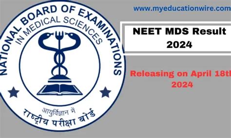 NEET MDS Result 2024