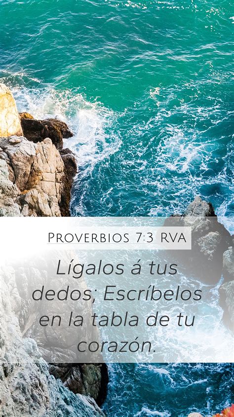 Proverbios 7 3 RVA Mobile Phone Wallpaper Lígalos á tus dedos