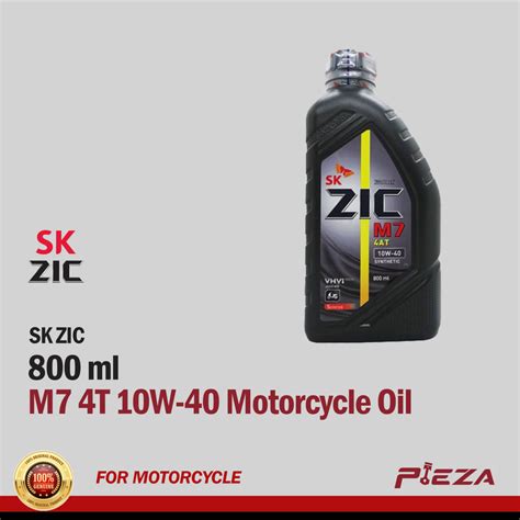 SK-ZIC M7 4T 10W-40 Motorcycle Oil 800ml - Pieza Automotive PH