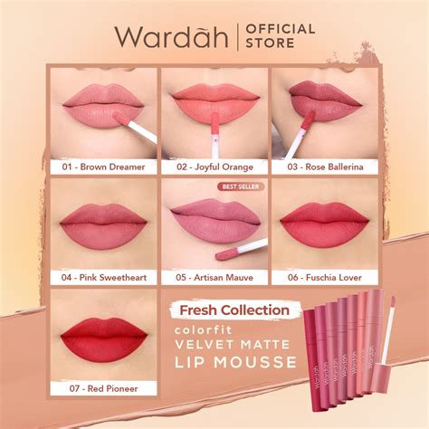 Jual Lip Mousse Wardah Colorfit Velvet Matte Shopee Indonesia