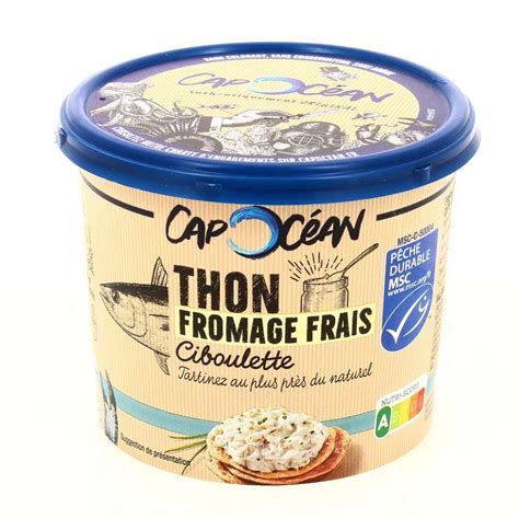 Tartinable De Thon Fromage Frais Et Ciboulette Cap Oc An G La