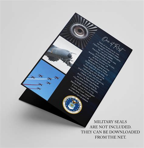 Military Patriot Memorial Program Canva Fully Editable Template No