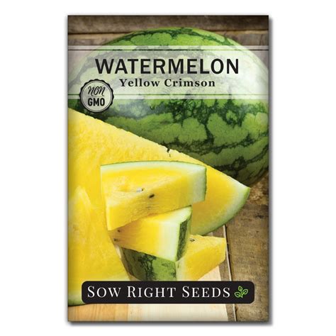 Yellow Crimson Watermelon Seeds for Planting | Unique Yellow Flesh ...