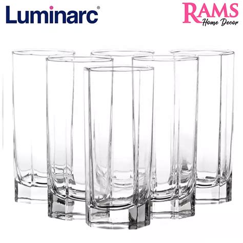 Buy Luminarc Luminarc 6 Pcs Glass Set 280ml Octime Online ZALORA