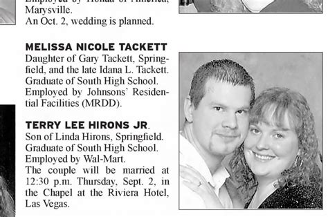 Terry Melissa Wedding - Newspapers.com