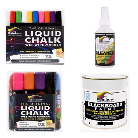 Liquid Chalk Wet Wipe 5mm Bullet Assorted - Rainbow Chalk Markers